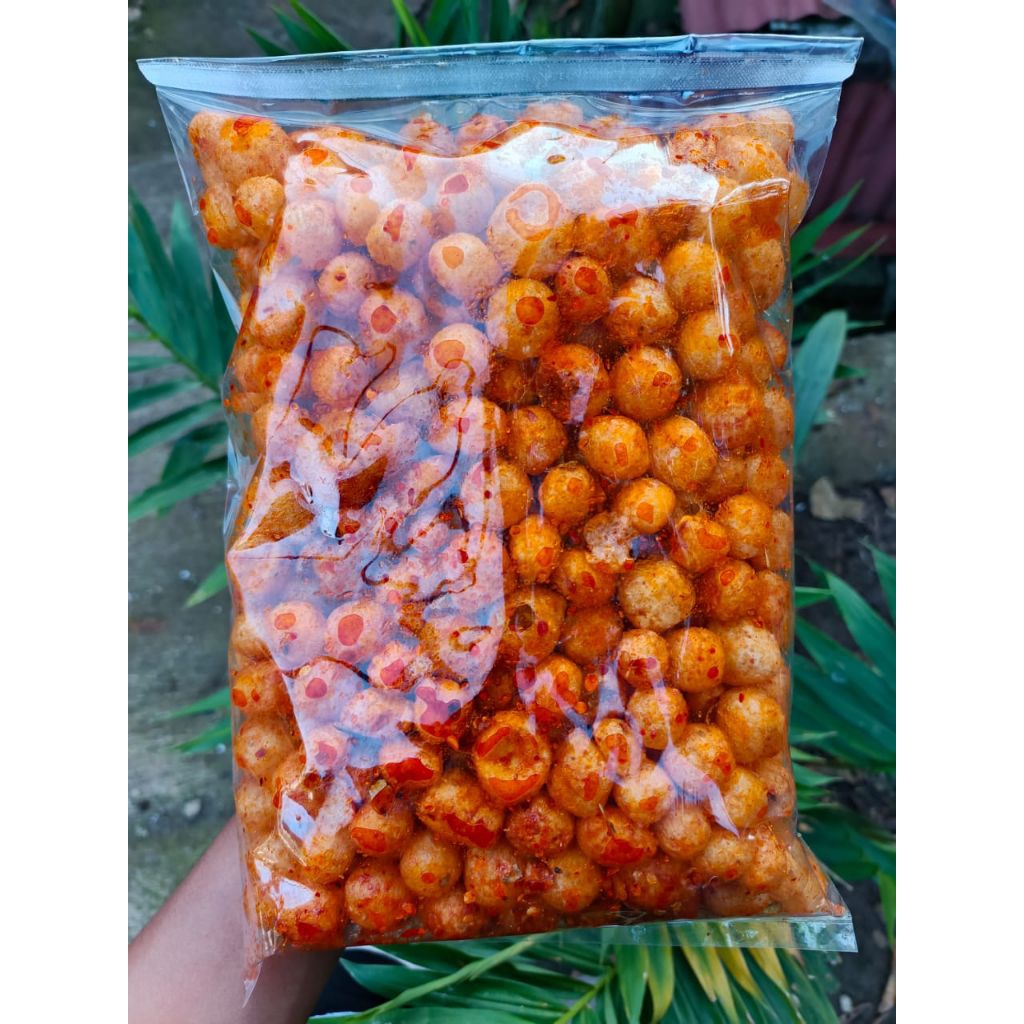 

cimol mini kering pedas daun jeruk isi 1 kg