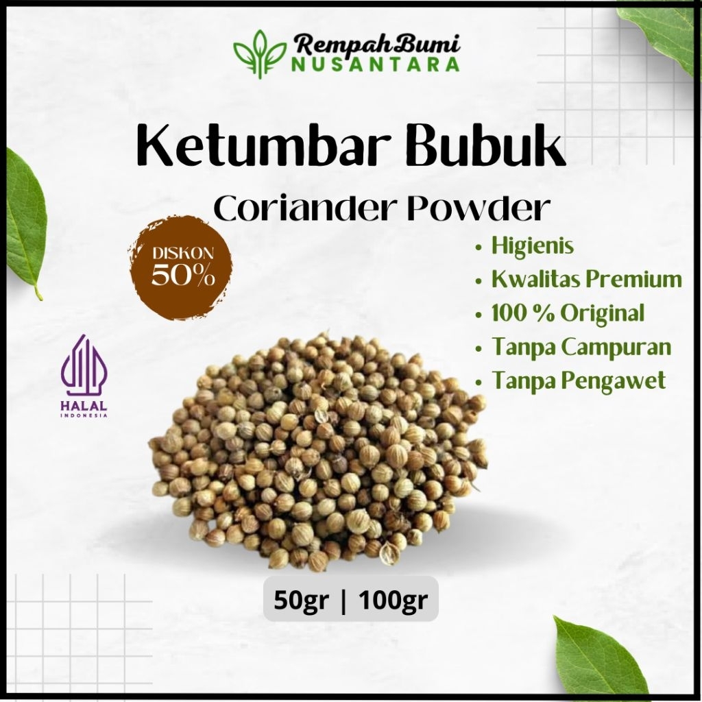 

100gr Ketumbar Bubuk 100% murni tanpa campuran