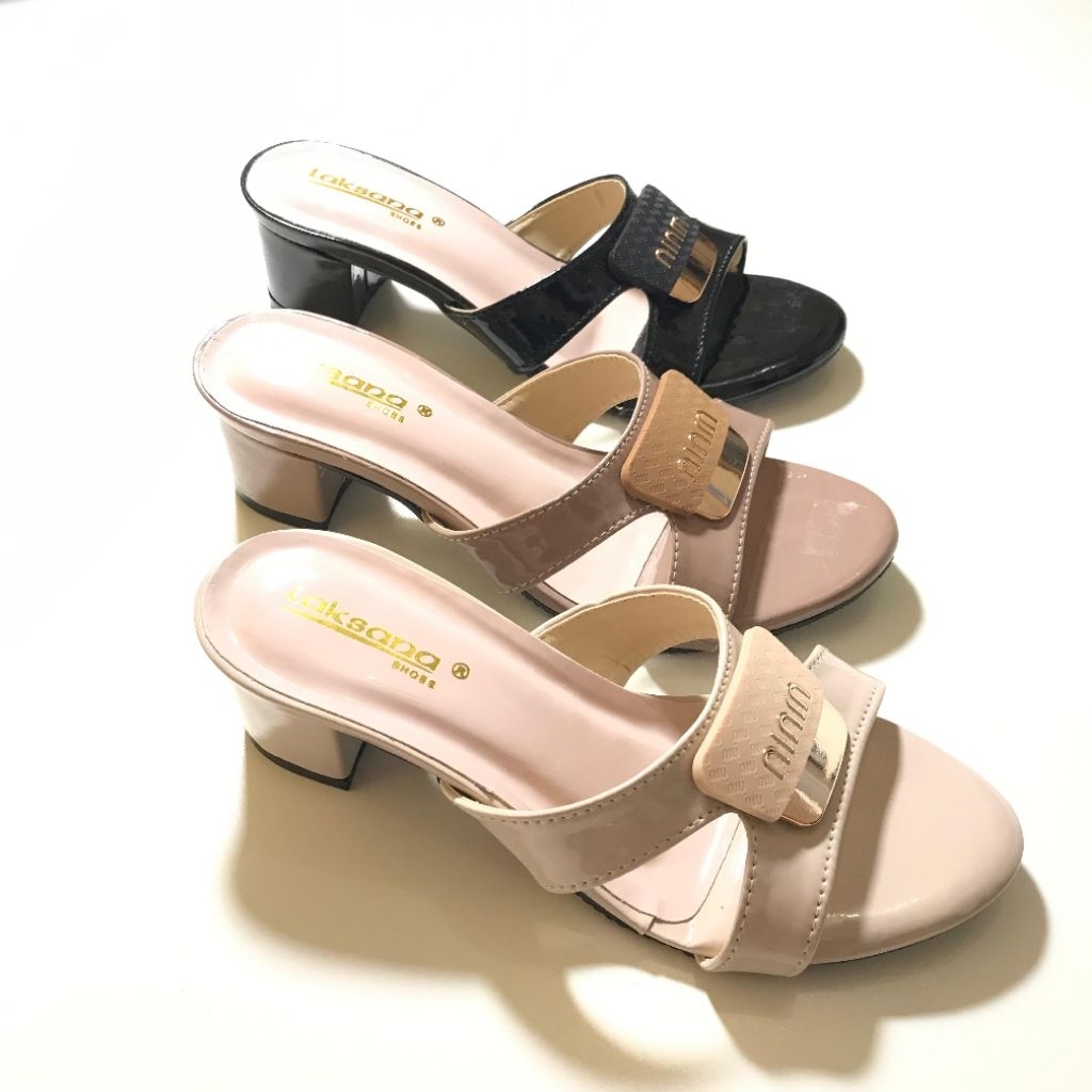 LAKSANA - Maliah Heels Sandal Heels Wanita Hak 5cm - Heels Wanita - Sandal Heels - Hak tahu