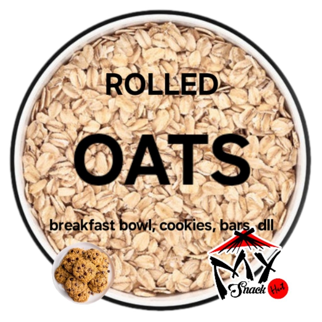 

ROLLED OATS 250GR OLD FASHIONED OAT HAVERMUT PIPIH GEPENG BREAKFAST BOWL OVERNIGHT KUKIS BARS HALAL