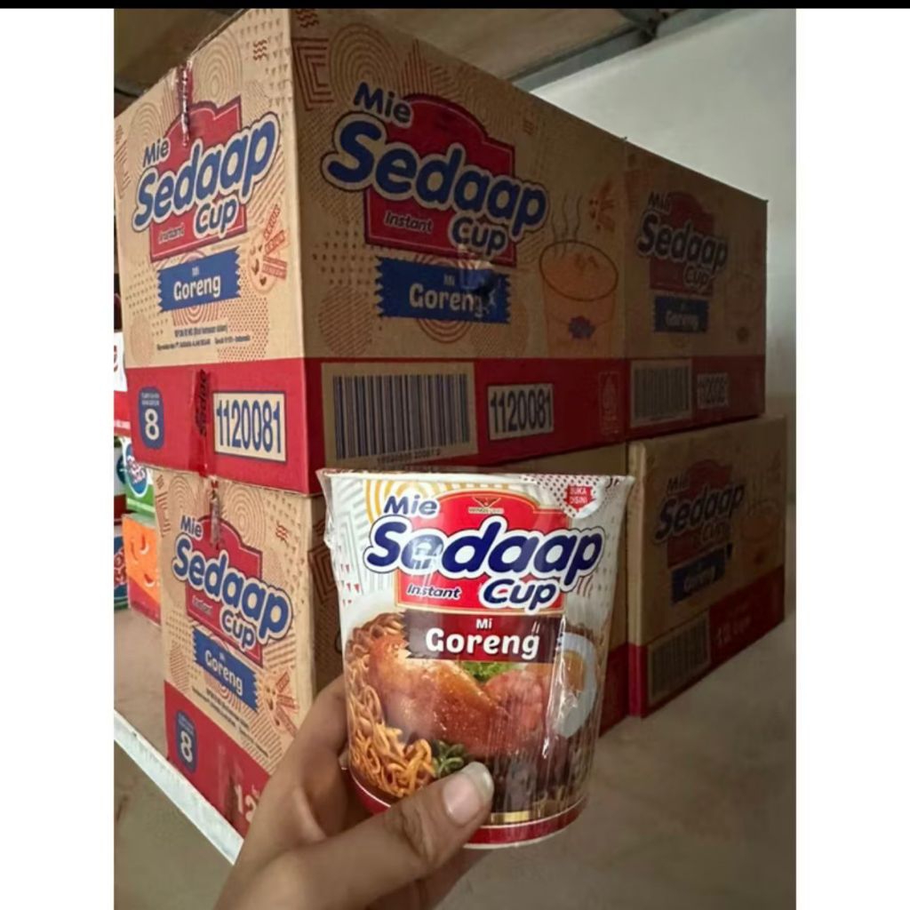 

1 karton MIE SEDAAP CUP GORENG 81gr isi 12pcs