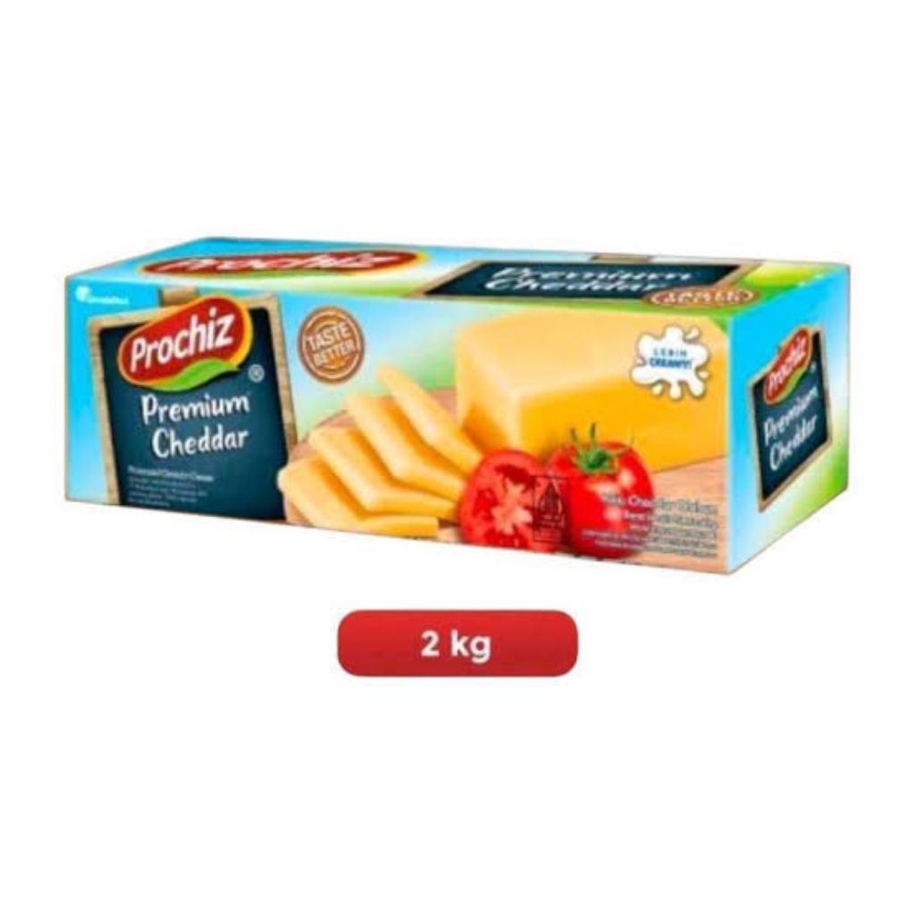

KEJU PROCHIZ PREMIUM CHEDDAR CHEESE 2KG ISI 8 / KARFUS