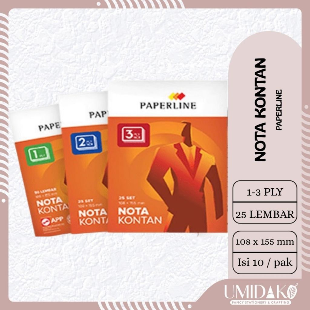 

[UMIDAKO] NOTA KONTAN PAPERLINE KECIL (PCS)