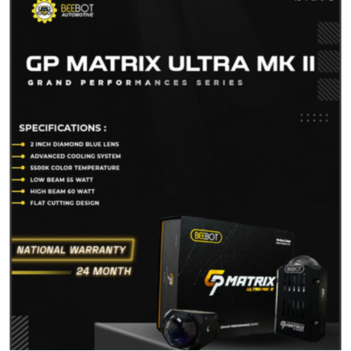 BEEBOT HEADLAMP PROJECTOR 2 inch - GP MATRIX ULTRA MK II