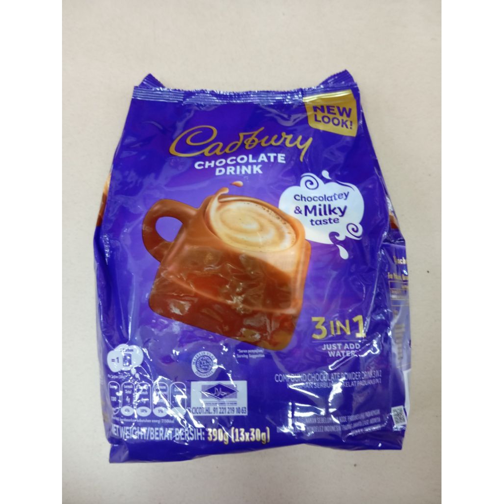 

CADBURY CHOCOLATE DRINK 3IN1 390 GR