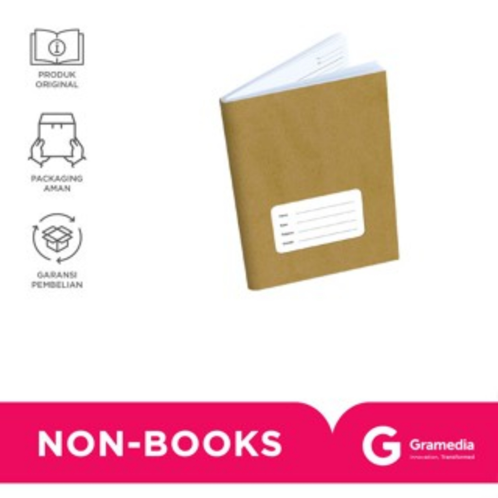 

Gramedia MKG - Estudee Buku Tulis J Kwarto 58 Sampul Coklat Isi 10 (old id)