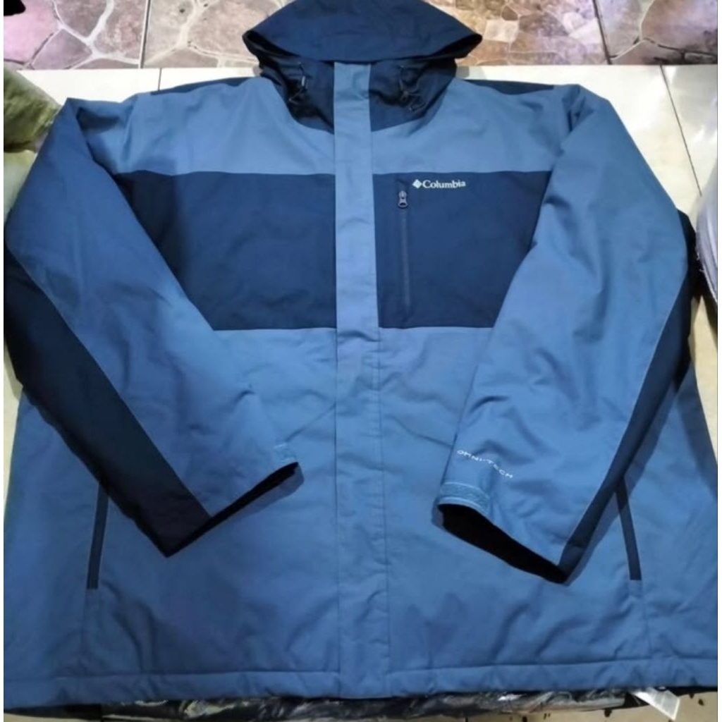 JAKET PARASUT WATER PROOF  BIG SIZE COLUMBIA