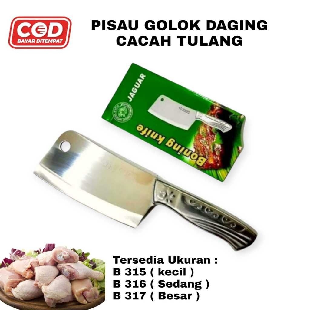 Golok Jaguar & BMW / Golok Daging Stainless / Pisau Daging