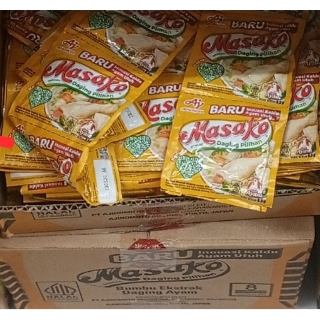 

MASAKO AYAM KEMASAN 8.5 GRAM SERENCENG ISI 10 PCS