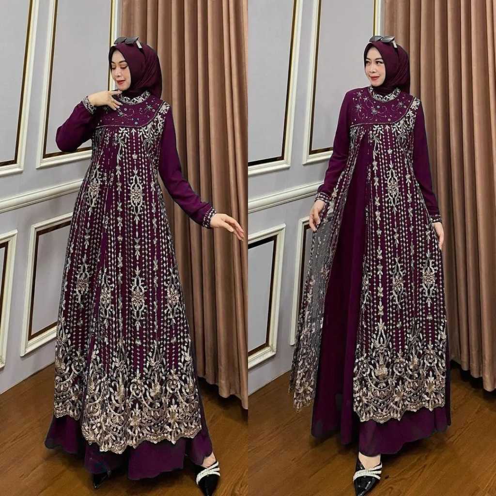 Terbaru New Model Ghamis Terbaru 2026 Dreas Idulfitri Dres Muslimah Cewek Dewasa Gsmia Mewah Busui G