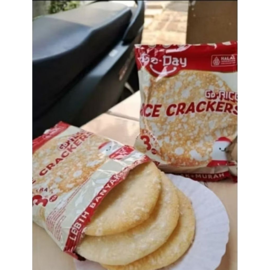 

Promo Terbatas 10 Pcs GO - DAY BISKUIT BERAS RICR CRACKERS 16.5G / PCS