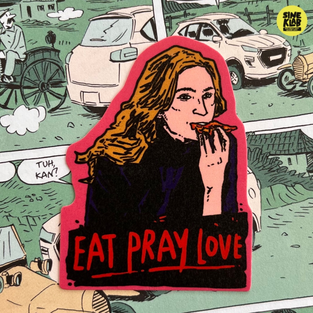 

sineklab - Sticker EAT PRAY LOVE - Edisi Sticker Film / Movie / Cinema / Series / Sticker Laptop