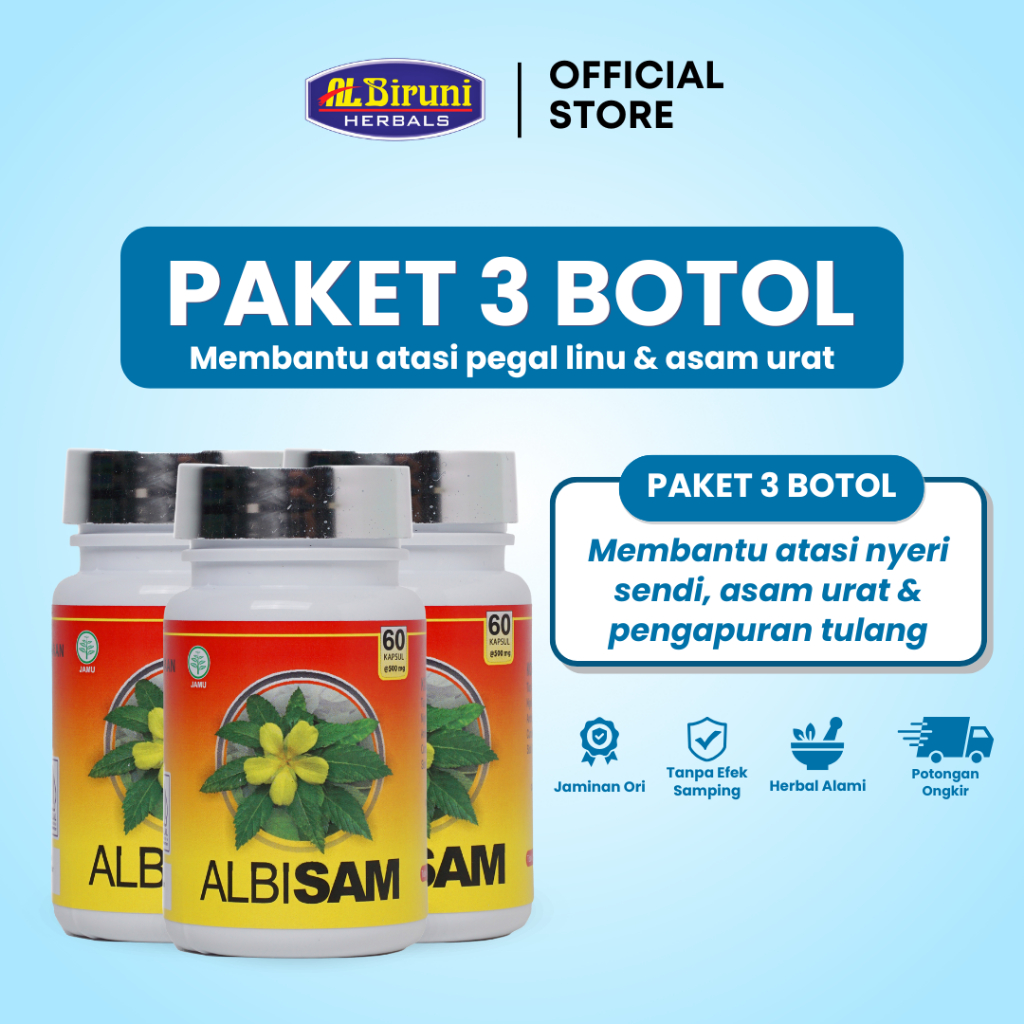 ALBIRUNI Albisam Nyeri Sendi - Paket 3 Botol