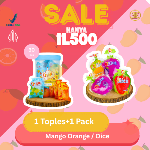 

Promo/Sale/ O Jelly/Jeli/Ager Konnyaku/ Isi 30 pcs/Oice/Minuman Buah/Isi 10 pcs/Aneka Rasa