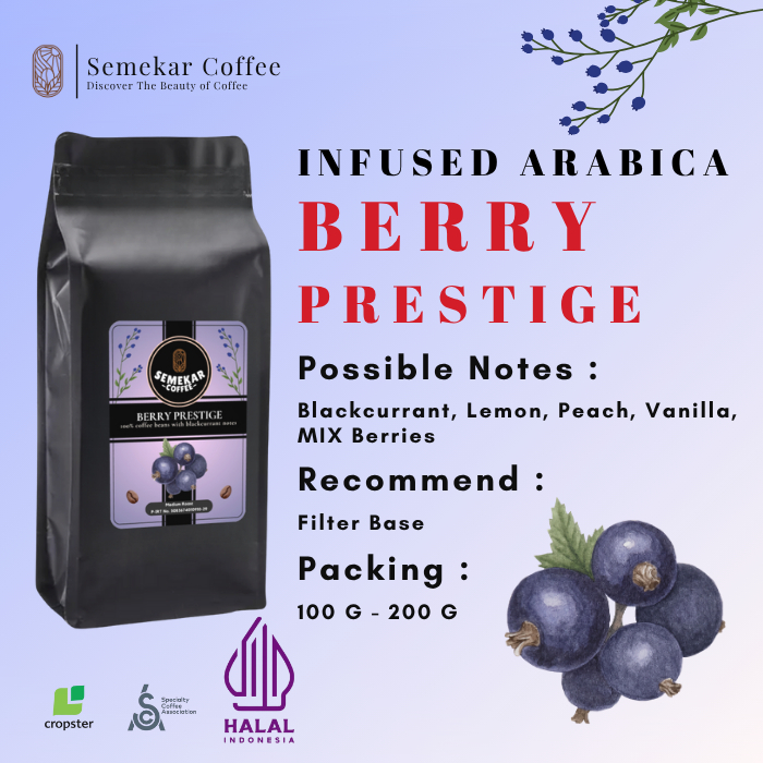 

Semekar Coffee - Kopi Berry Prestige Natural Anaerob Exclusive Premium Roasted Beans