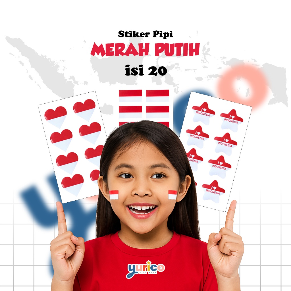 

Stiker Pipi Bender Merah Putih Kemerdekaan HUT RI