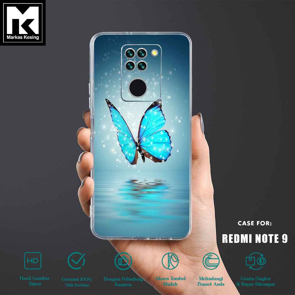 Case Xiaomi Redmi Note 9 - Casing Xiaomi Redmi Note 9 - ( Butterfly ) - Case Hp - Casing Hp Terbaru 