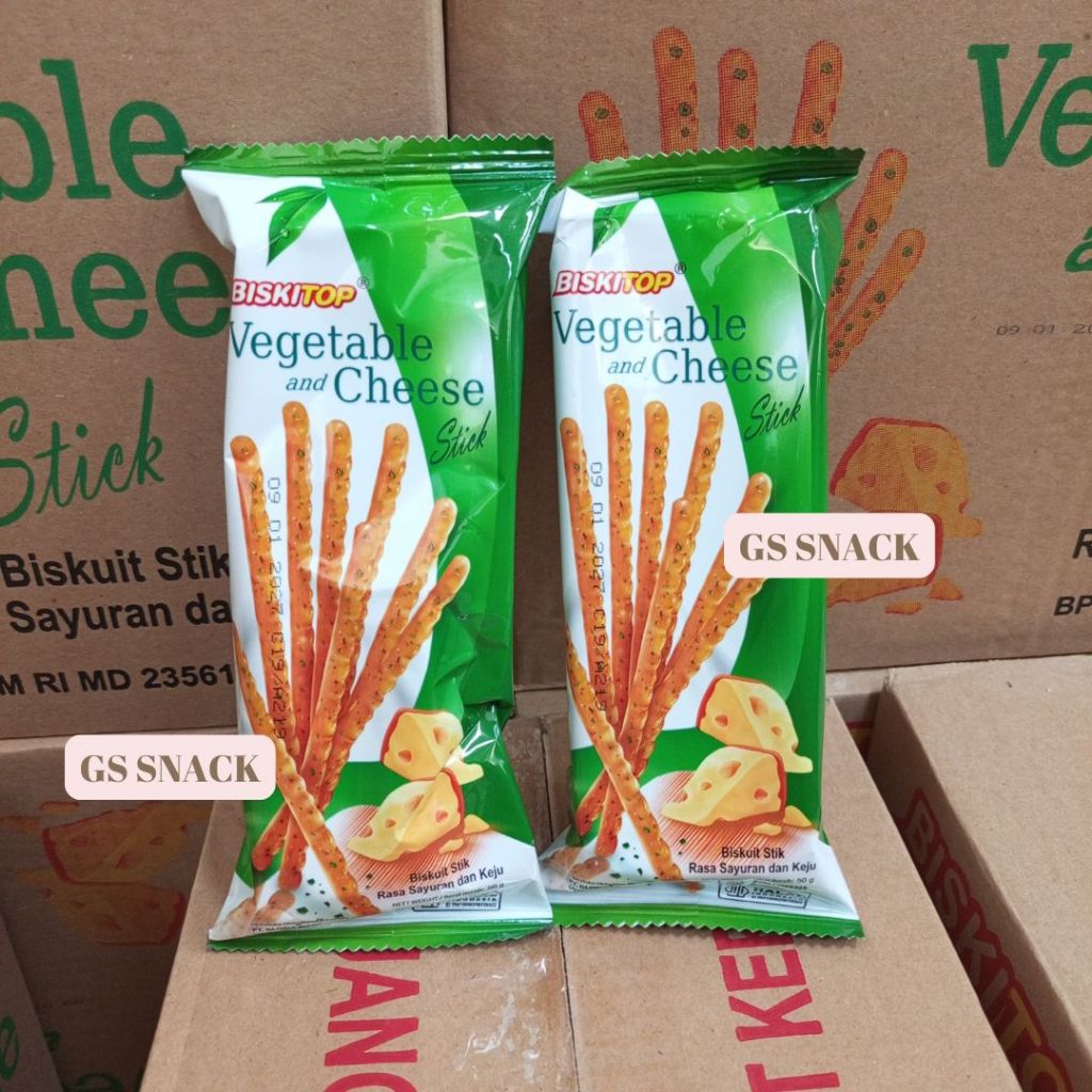 

1 PCS BISKITOP VEGETABLE CHEESE STICK BISKUIT 50 GRAM