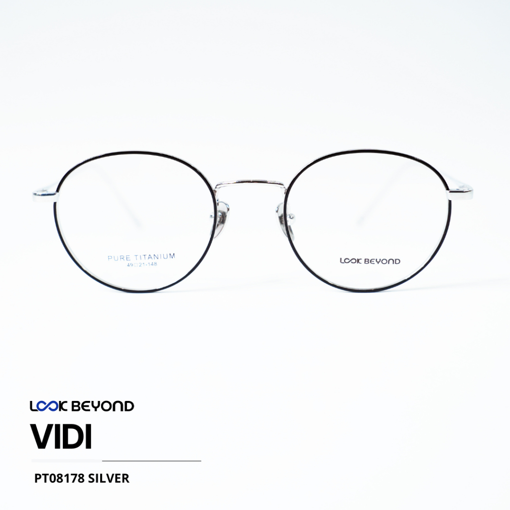 Look Beyond - VIDI PT08178 Kacamata Pure Titanium / Kacamata Minus  Kacamata Cyliner Antiradiasi Kac
