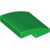 Lego 15068 Slope, Curved 2 x 2 x 2/3 green