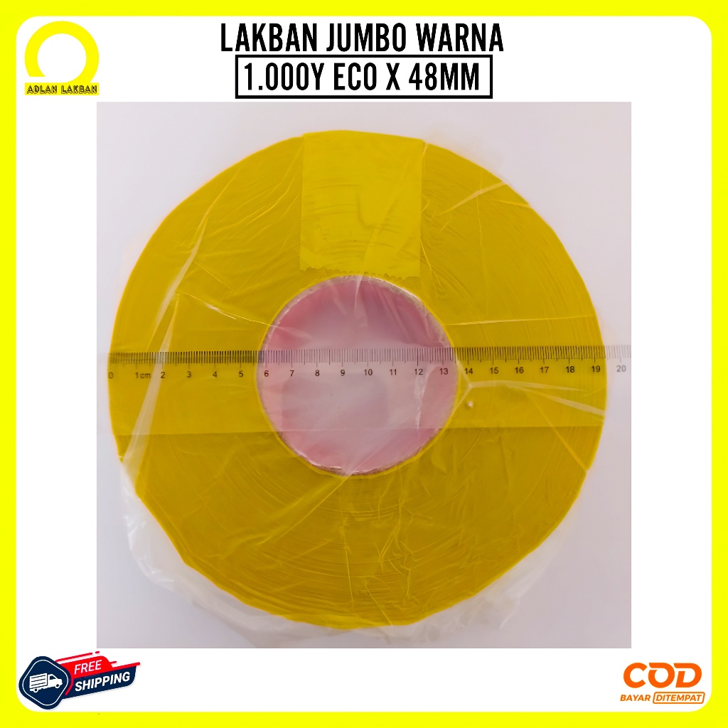 

Lakban Warna Warni Besar 500 Yard x 48mm / Lakban Jumbo Warna 2 Inch x 500 M