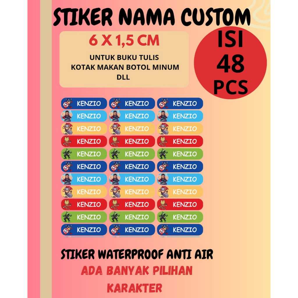 

STIKER NAMA KARAKTER STIKER CUSTOM