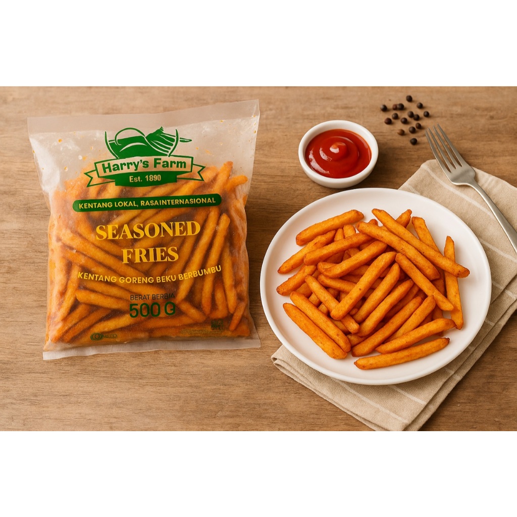 

Seasoned Fries [ Frechfries Shoestring Berbumbu 500gr