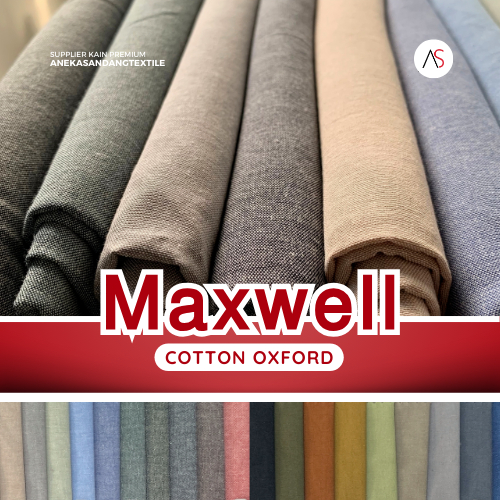 Aneka Sandang Textile Kain Oxford Denim Bahan Maxwell / Oxford Premium - Harga per 0,5 Yard