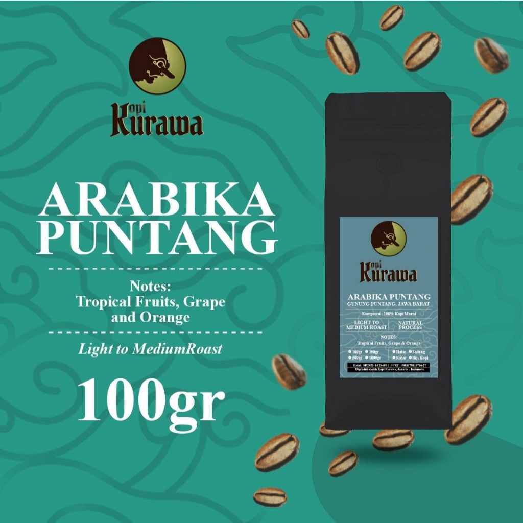

Kopi Arabika Puntang Jawa Barat 100gr Arabica Coffee Bean Biji Bubuk