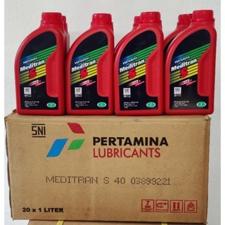 (NEW) Oli Pertamina Meditran S SAE 40 1liter (1dus)
