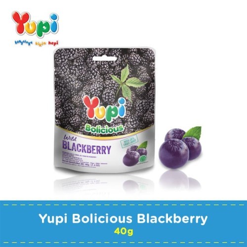 

[oddsolshop] pekanbaru/Yupi Bolicious Wild Blackberry Candy 40GR Permen Rasa Buah Beri Hitam