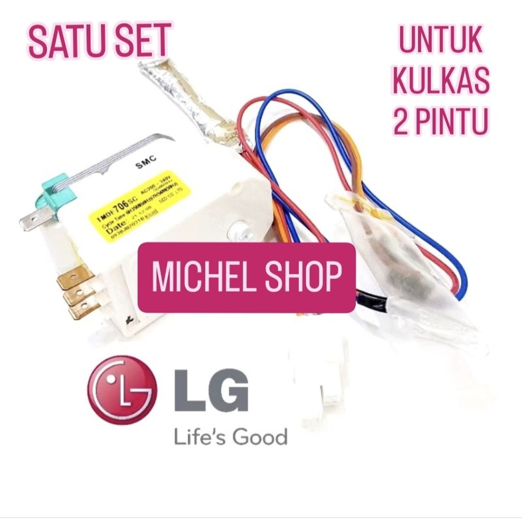 TIMER DAN BIMETAL KULKAS LG 2 PINTU ORIGINAL