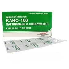 Kano-100 - Suplemen Nattokinase & Q10 Isi 30 Kaplet