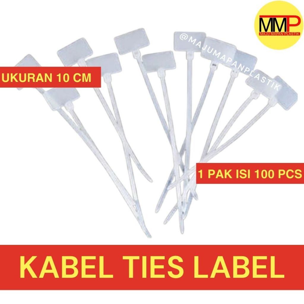 Tag Name Kabel Ties Marking Label / Pengikat Kabel Tag 100mm / Label Kabel Tie / Cable Ties Name Tag
