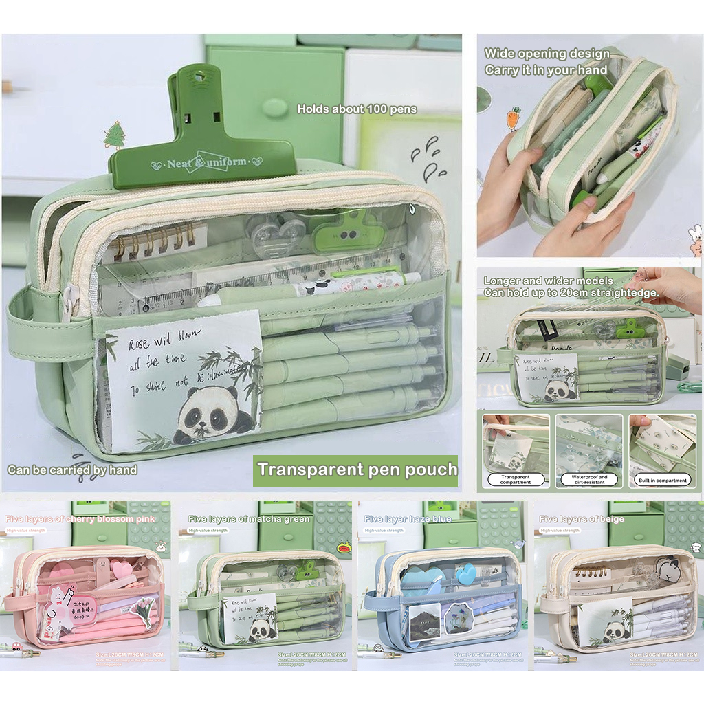 

KOTAK PENCIL ANAK / KOTAK PENSIL TRANSPARAN / PANSILCASE / TEMPAT PERALATAN ANAK