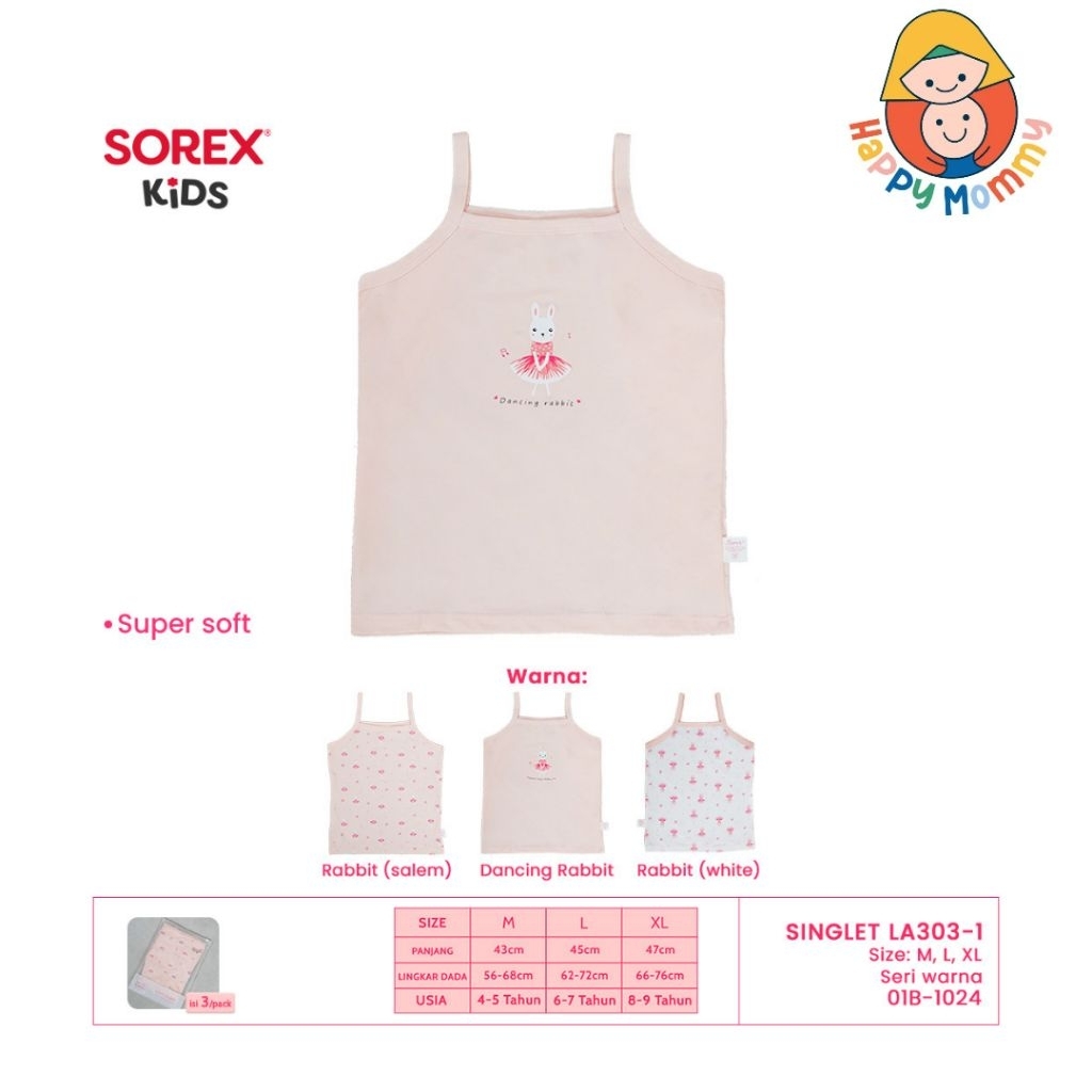 3 pcs Singlet Sorex Kids
