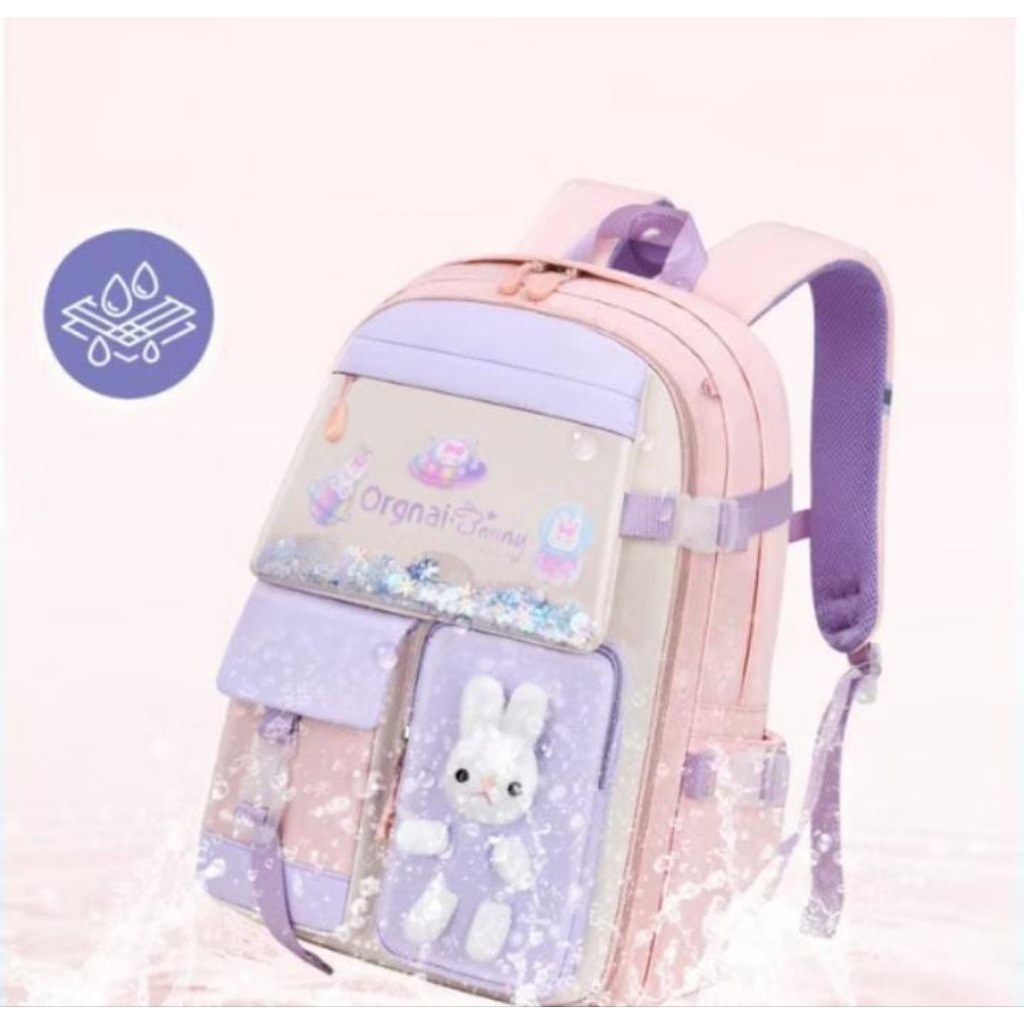 Tas sekolah anti air Tas sekolah import model Kelinci Tas punggung anak Tas sekolah