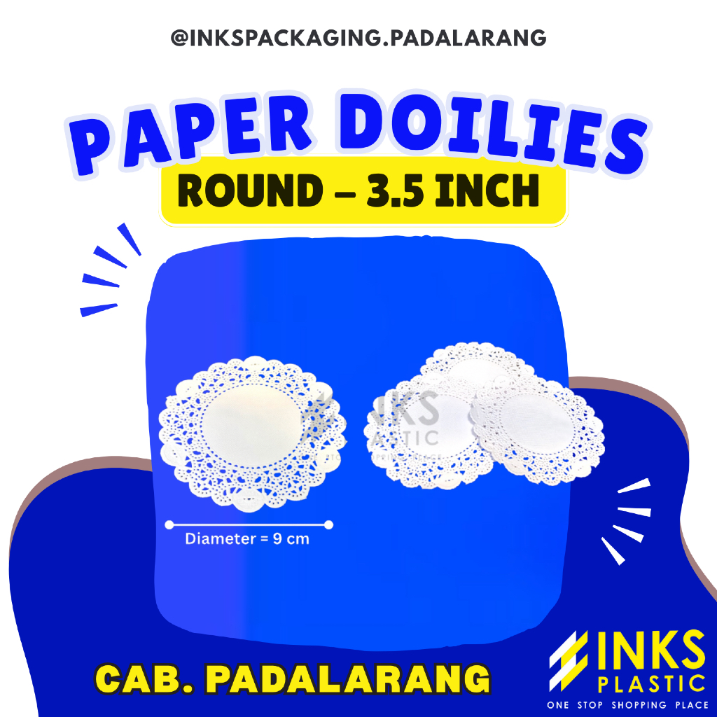PAPER DOILIES ROUND - 3.5 INCH