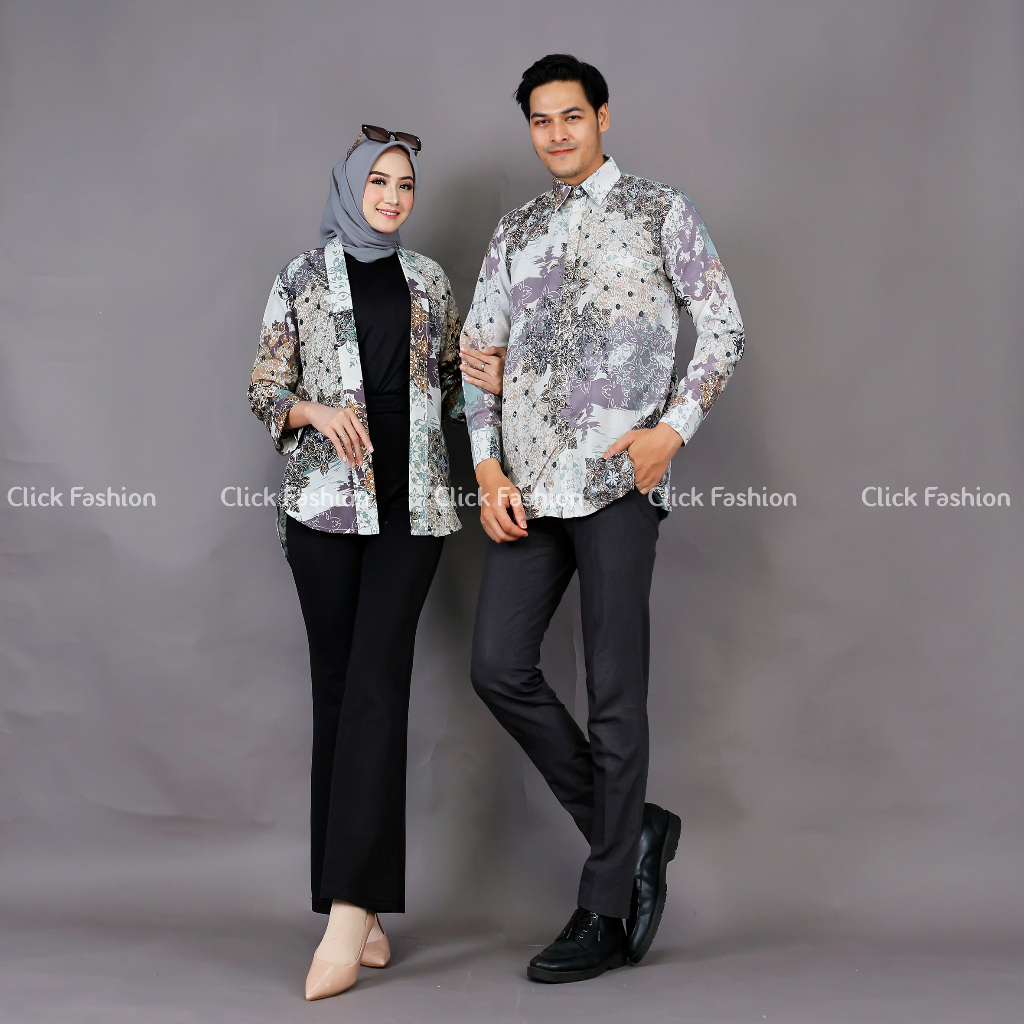 (NEW ARRIVAL) COUPLE BATIK/ COUPLE OUTER DAN KEMEJA/ OUTER BATIK/ OUTER BATIK WANITA/ BLAZER BATIK M