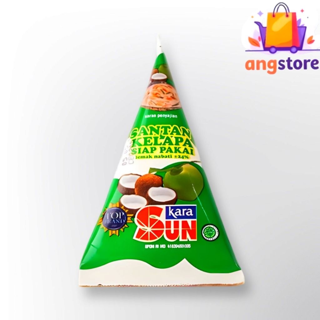 

(Sun Kara) Santan kelapa siap pakai 65ml cube.