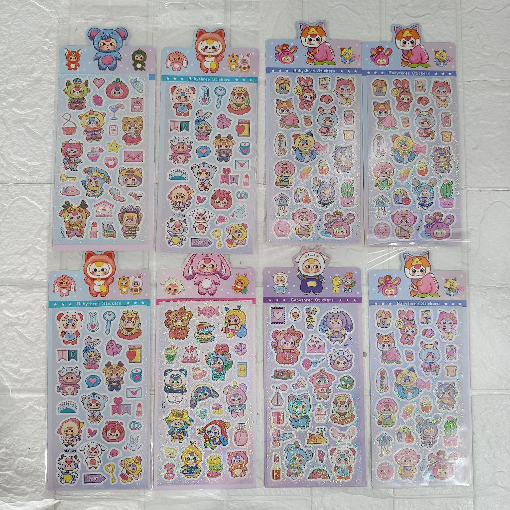 

Stiker mainan anak / alat edukasi anak / stiker mainan aneka motif isi 20 lembar