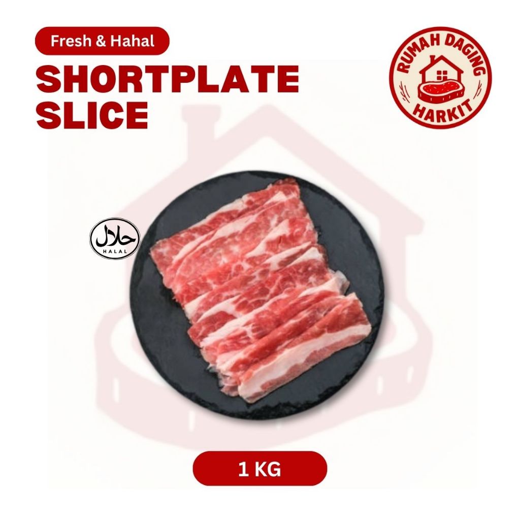 

Shortplate Beef Slice Fresh - Slice Segar - Beef Slice 1kg