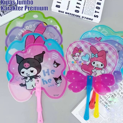 Kipas Tangan JUMBO Karakter Lucu Bagus Murah Grosir / Kipas Tangan besar