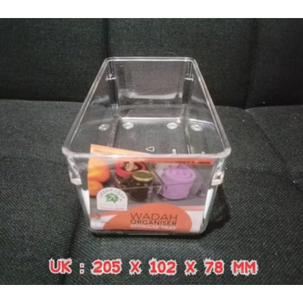 GREEN LEAF 1380 / Kotak Penyimpanan Kulkas /Wadah Serbaguna Acrilic