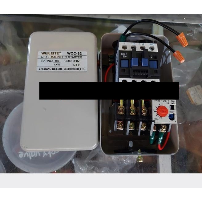 KONTAKTOR LISTRIK KOMPRESSOR ANGIN 5HP STARTER SWITCH