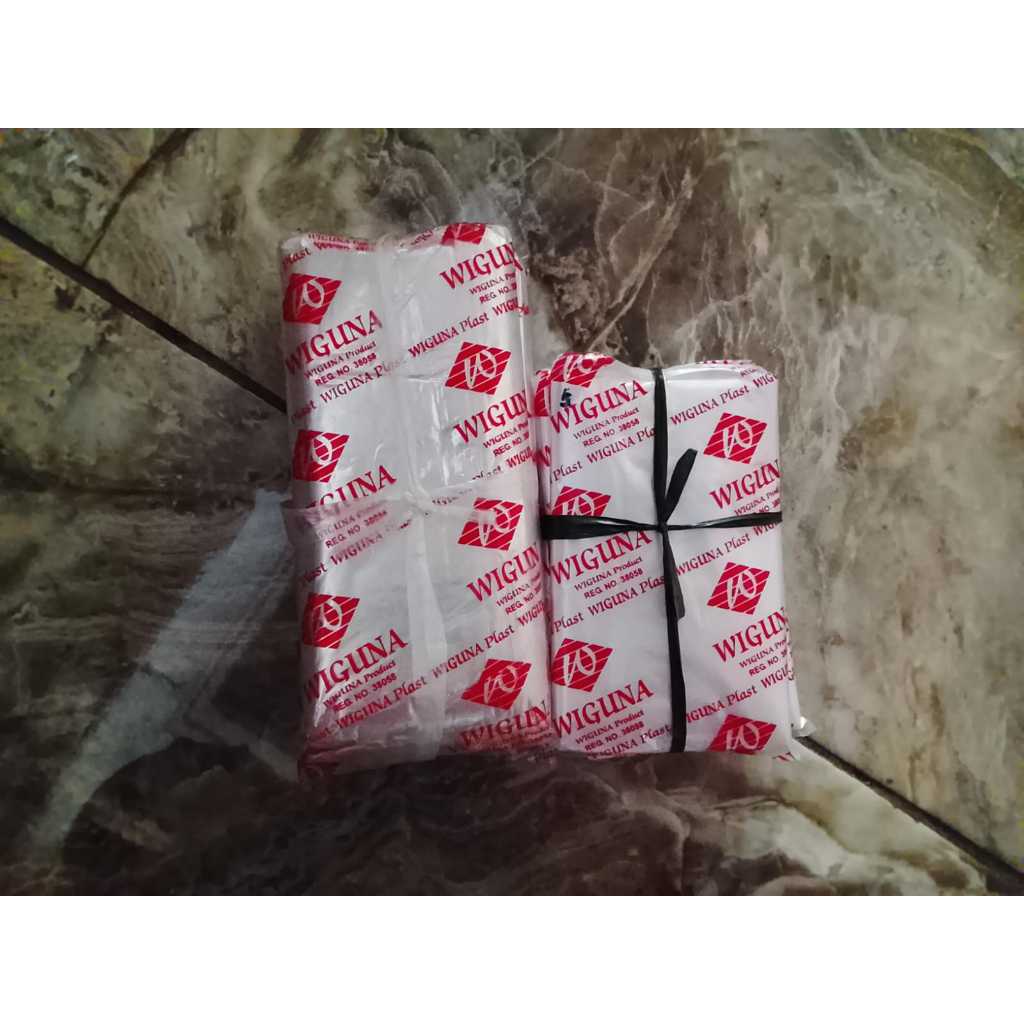 Plastik wiguna bening 18x28 / 14x27