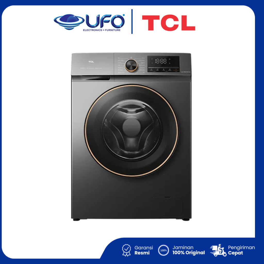 TCL Mesin Cuci TWF85-P11DG Front Loading Washing 8Kg