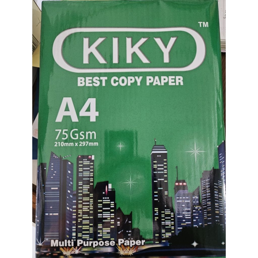 

kertas HVS kiky A4 75 Gsm/ kertas fotocopy / kertas putih polos