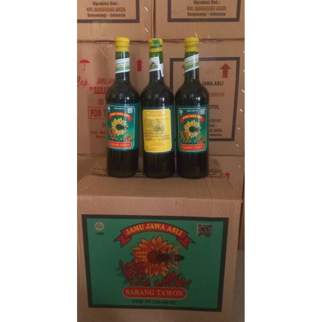 

Jamu Jawa Asli cap Sarang Tawon Pegal linu Asam Urat paket 3 botol