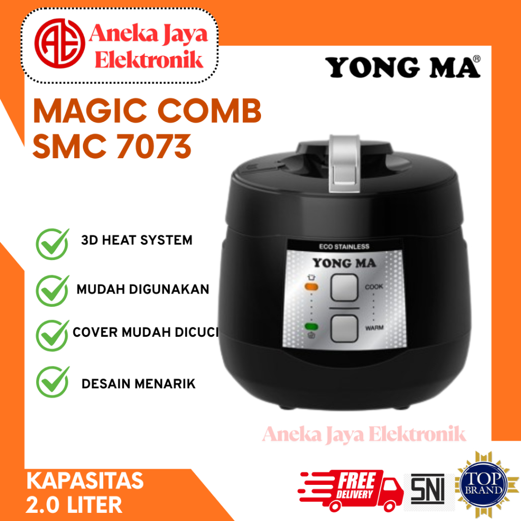 YONGMA MAGIC COM SMC-7073 (2 LITER) STAINLESS INNERPOT